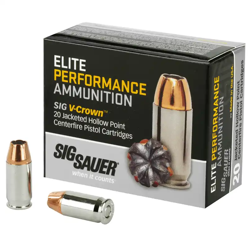 SIG Ammo .380 ACP 90gr JHP - 20 Rounds per Box, 200 Rounds per Case