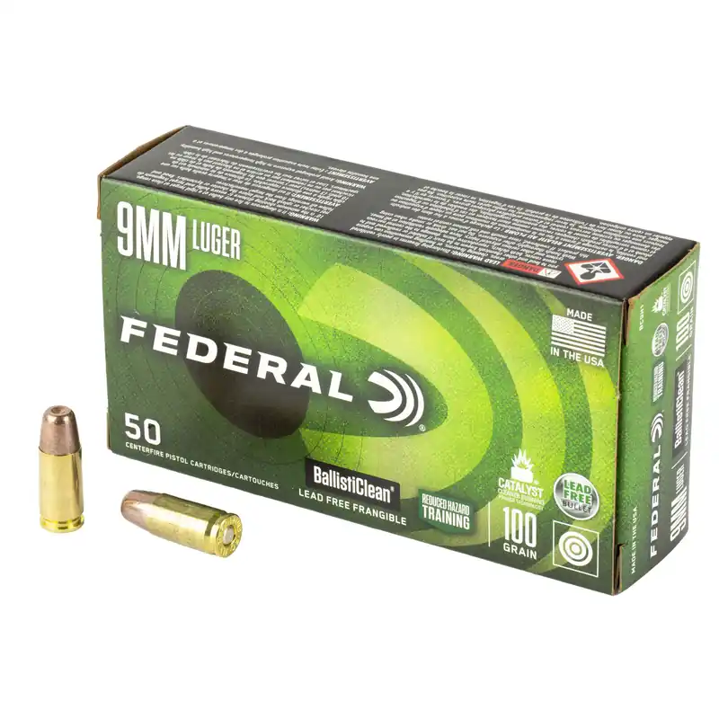 Federal BallistiClean 9mm 100gr Ammunition - 50 Rounds/1000 Rounds