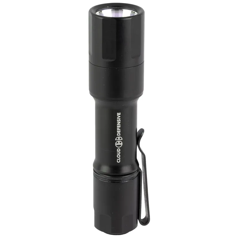 Compact Black Handheld Light for Defense and Mechanics