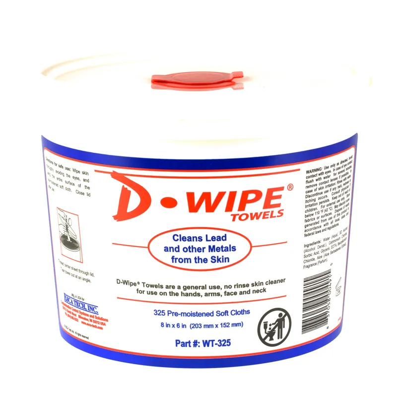 D-WIPE TOWELS - 2 Tubs, 325 Count Each