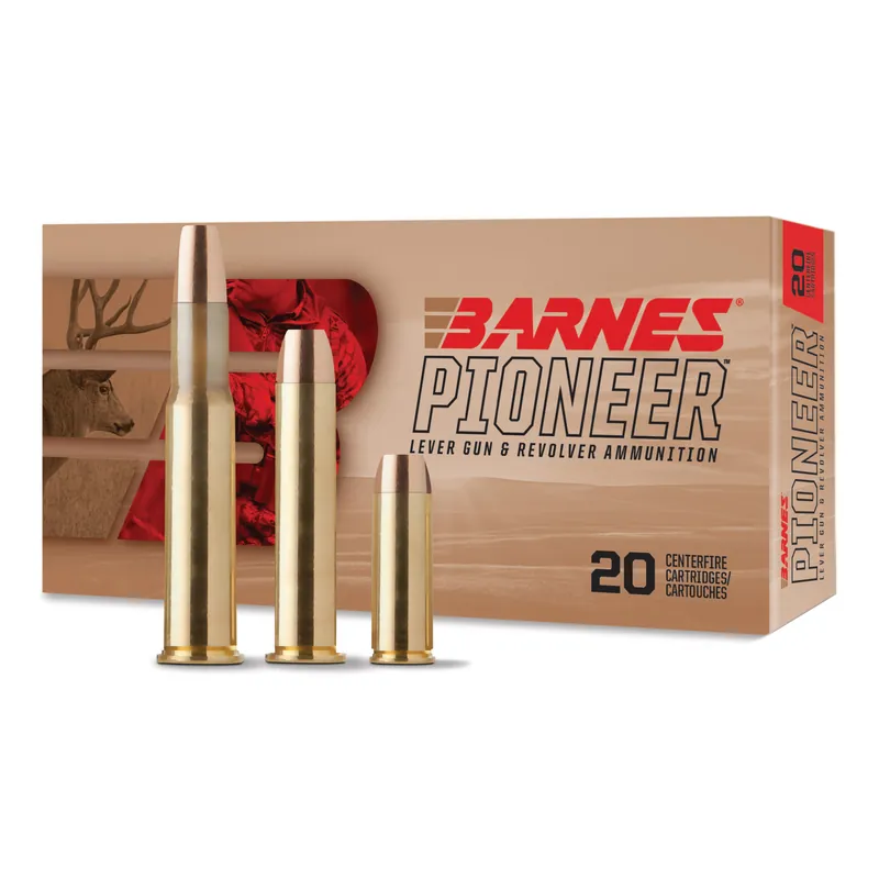 BARNES Pioneer 45-70 Government 400 Grain Ammunition - 20 Rounds per Box, 200 Rounds per Case