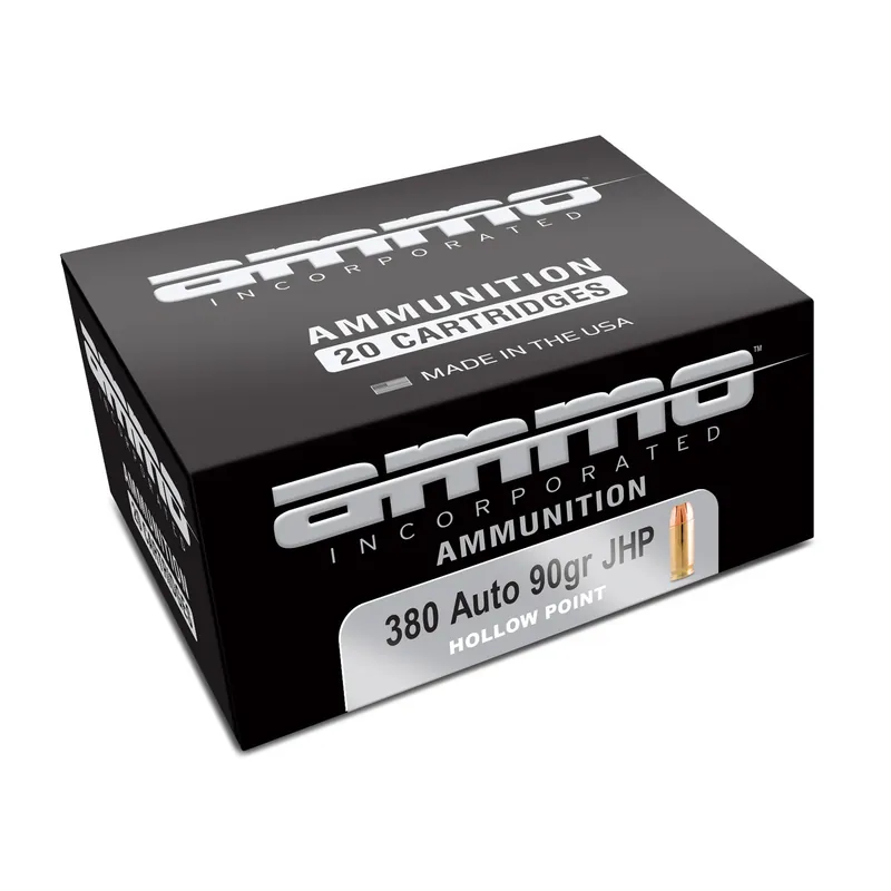 AMMO INC 380ACP 90GR XTP JHP - 20 Rounds per Box, 200 Rounds per Case