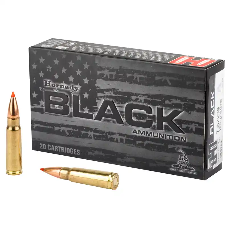 Hornady Black 7.62x39mm 123 Grain SST Ammunition - 20 Rounds/200 Rounds