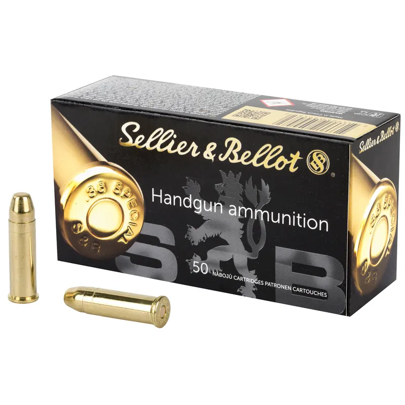 S&B .38 Special 158 Grain FMJ Ammunition - 50 Rounds/1000 Rounds