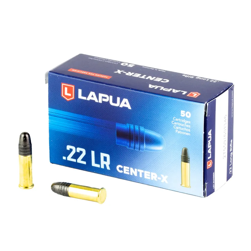 Lapua Center-X .22LR 40 Grain Ammunition - 50 Rounds/5000 Rounds