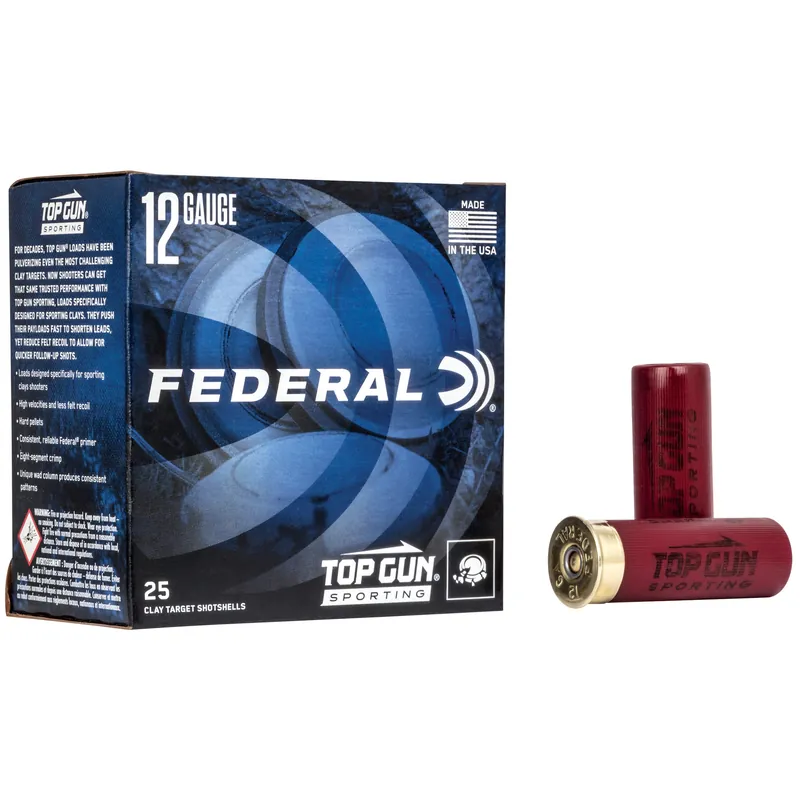 Federal Top Gun 12 Gauge 2.75" #8 Shot 1 oz - 25 Rounds