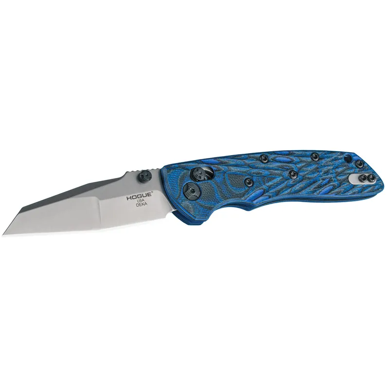 Hogue Grip Deka 3.25" ABLE Blue Lava Knife