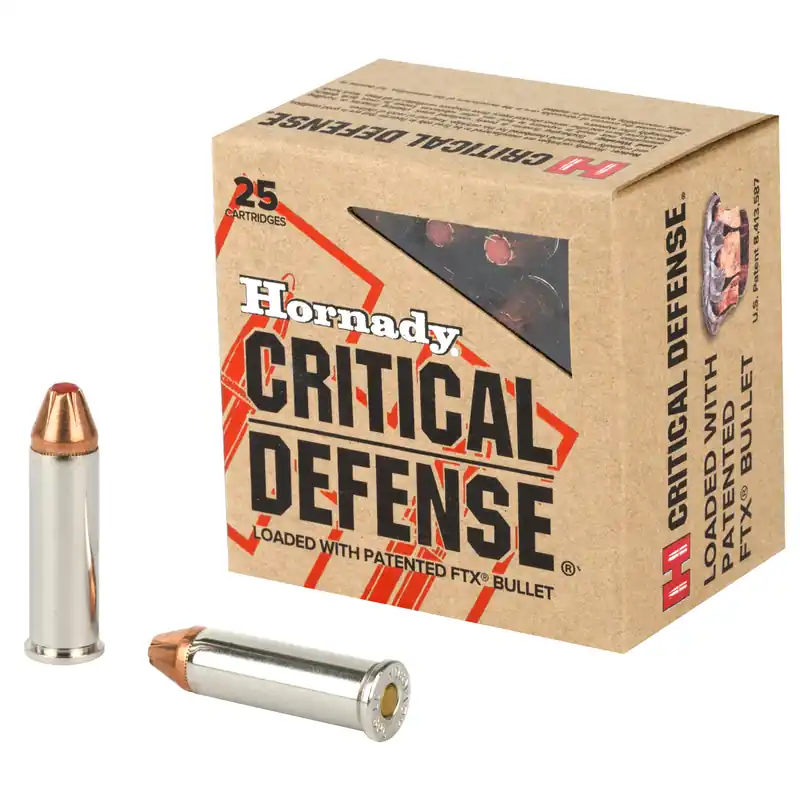 Hornady Critical Defense .38 Special 110 Grain Ammunition - 25 Rounds/Box, 250 Rounds/Case