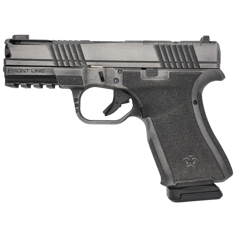 BRO Frontline+ 9mm 4" 15-Round Black/White Gray