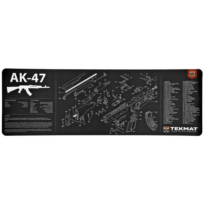 TEKMAT AK47 Rifle Cleaning Mat - Black