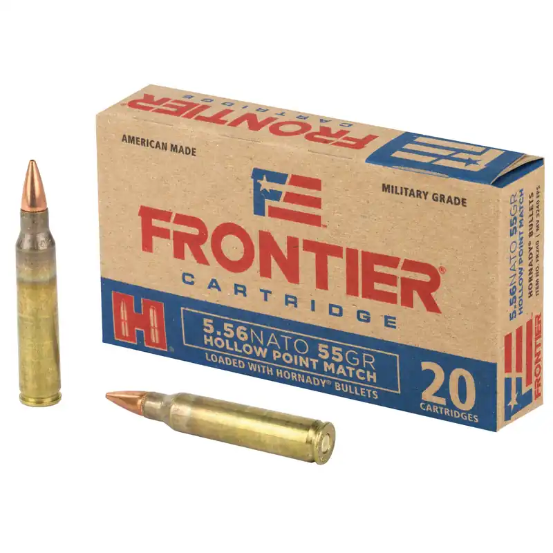 FRONTIER 5.56 NATO 55 Grain Hollow Point Match 20/500