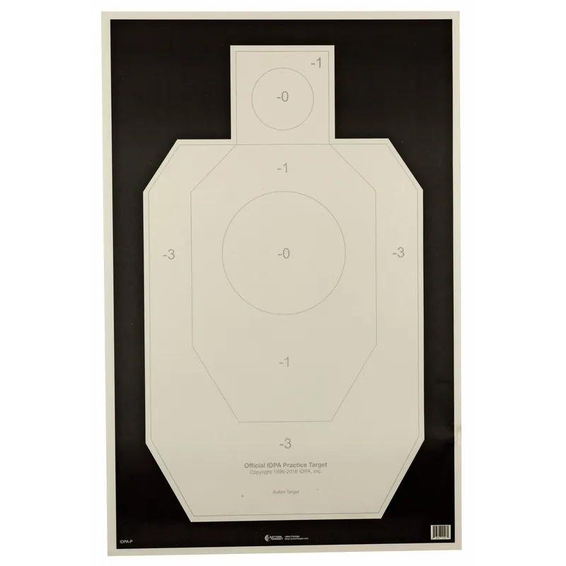 Action Target IDPA Paper Targets 100 Pack