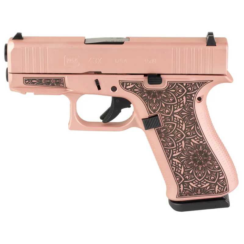 GLOCK 43X 9MM 10RD Rose Gold Paisley Edition