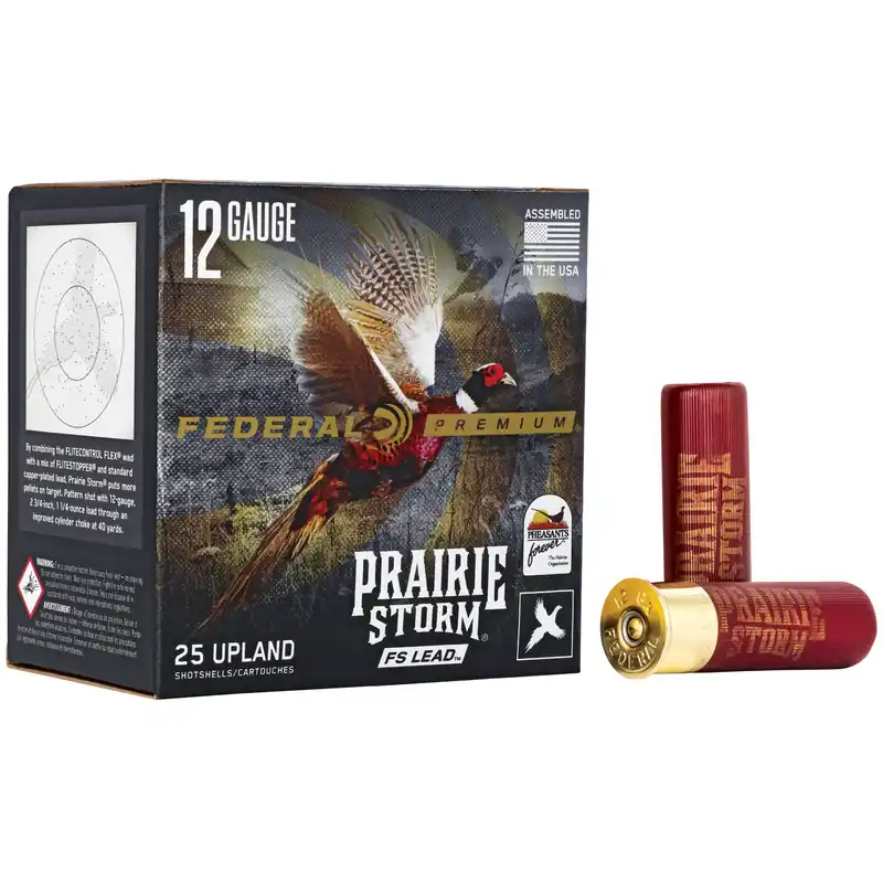Federal Premium Storm 12 Gauge 3" #6 Lead Shotgun Shells - 25 Rounds/Box, 250 Rounds/Case