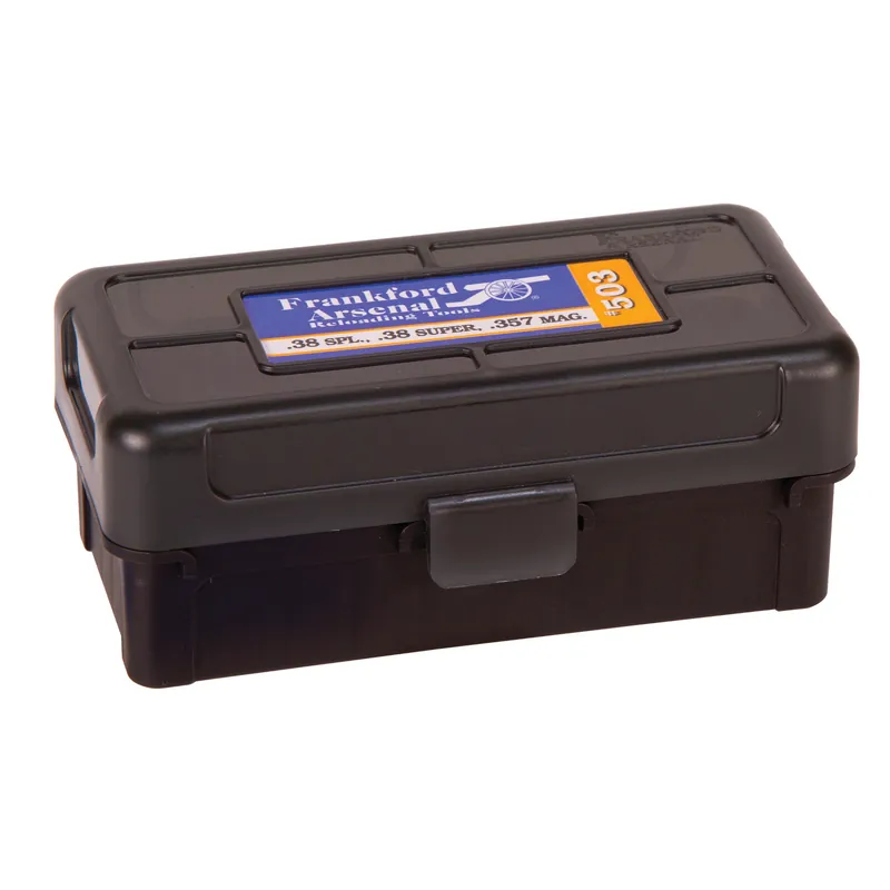 Frankford Ammo Box for .38/.357 Caliber - 50 Rounds