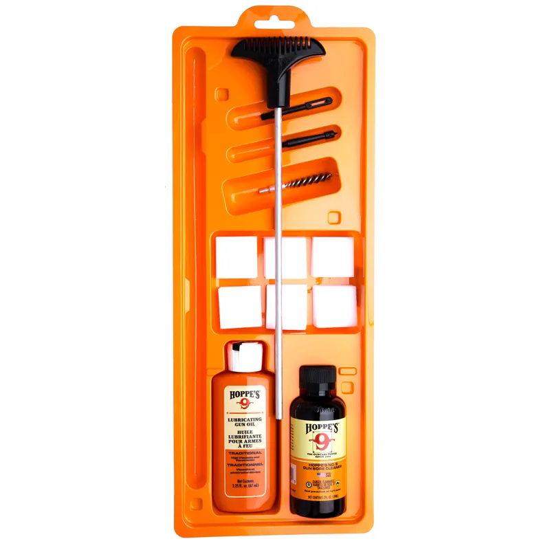 Hoppes .22 Caliber Pistol Cleaning Kit Clamshell Packaging