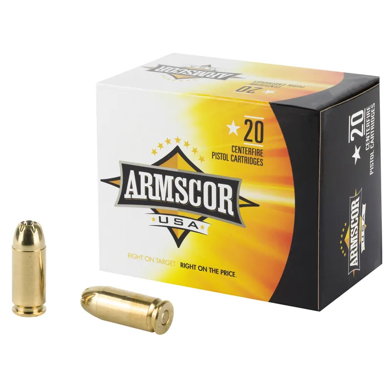 ARMSCOR .40 S&W 180 Grain JHP Ammunition - 20 Rounds/500 Rounds