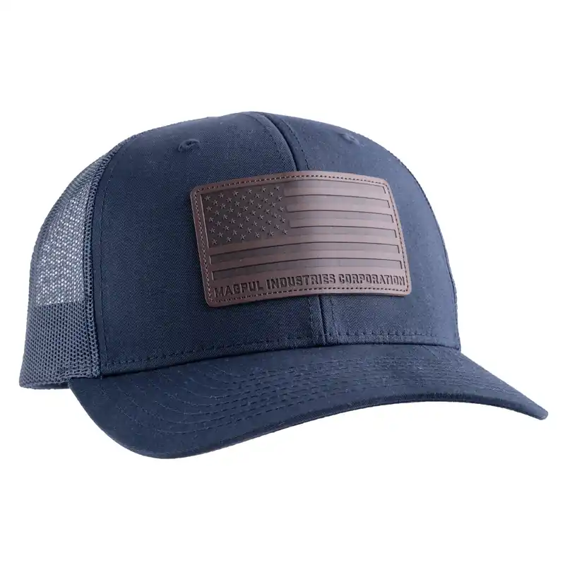MAGPUL Standard Leather Patch Trucker Hat - Navy