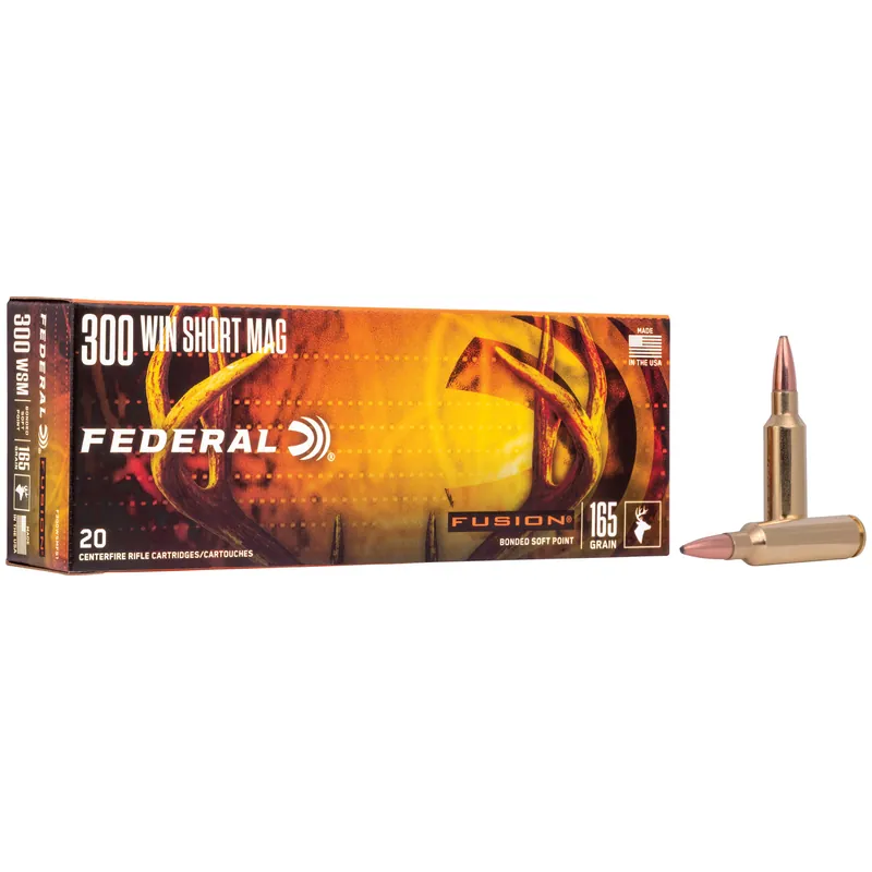 FUSION 300 WSM 165 Grain Ammunition - 20 Rounds per Box, 200 Rounds Total