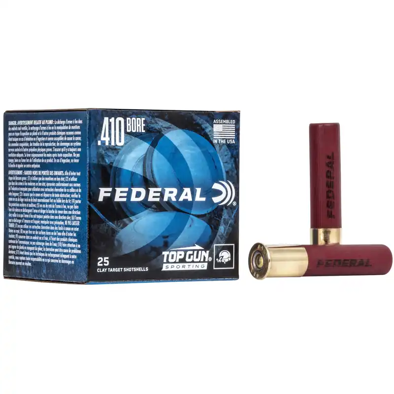 Federal Top Gun 410 Gauge 2.5" #7.5 Shotgun Shells - 25 Rounds per Box, 250 Rounds per Case
