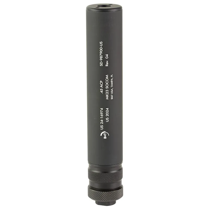 B&T MK23 SOCOM .45 ACP Black Suppressor