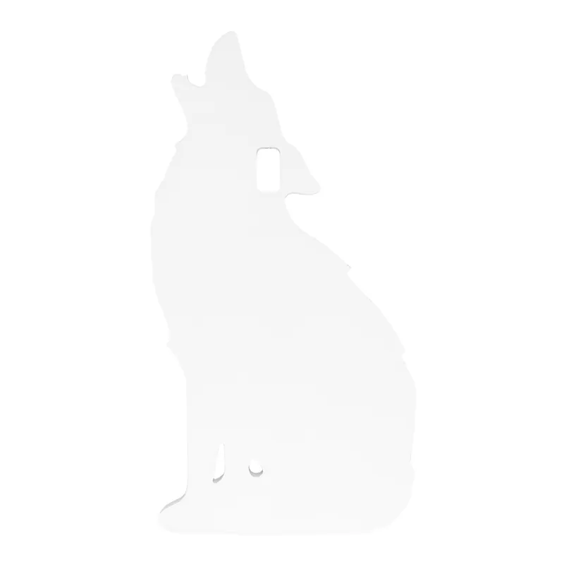 B/C AR500 3/8" Silhouette Howling Coyote Target