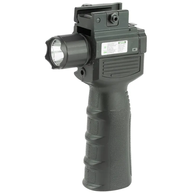 NCSTAR Vertical Grip with Light and Green Laser