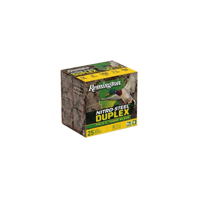 Remington Nitro Steel Duplex 12 Gauge #2/#4 Shot, 25 Rounds per Box, 250 Rounds per Case
