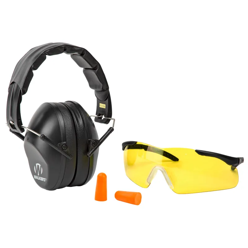 Walker's Professional Folding Ear and Eye Protection Combo