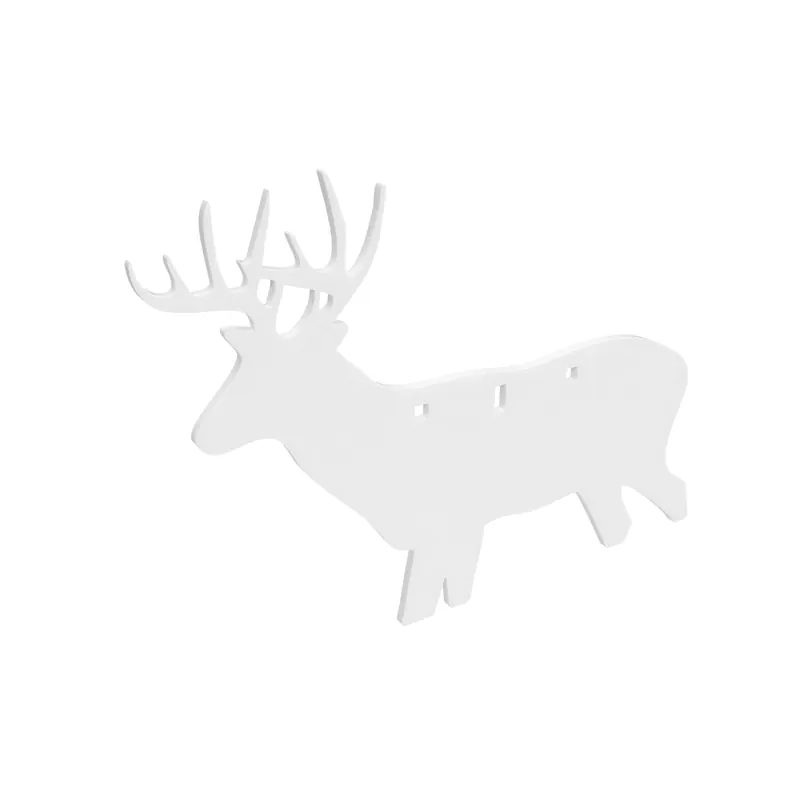 Silhouette Deer Target AR500 3/8" White