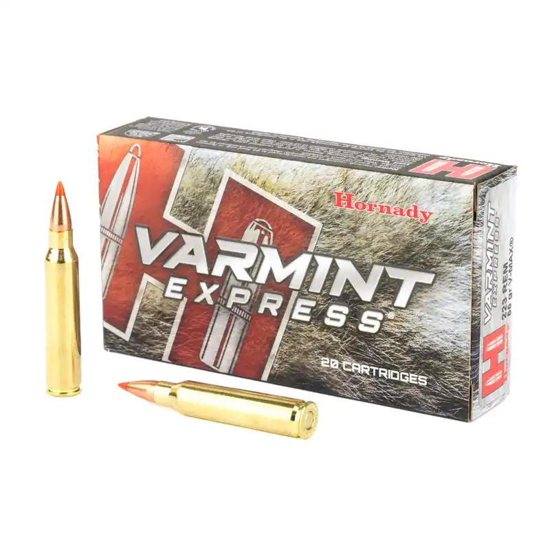 Hornady .223 Remington 55 Grain V-MAX Ammunition - 20 Rounds/200 Rounds