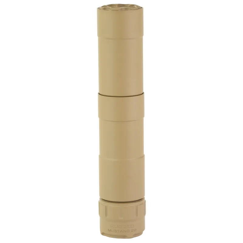 Rugged Mustang 22LR Suppressor in Flat Dark Earth (FDE) Finish