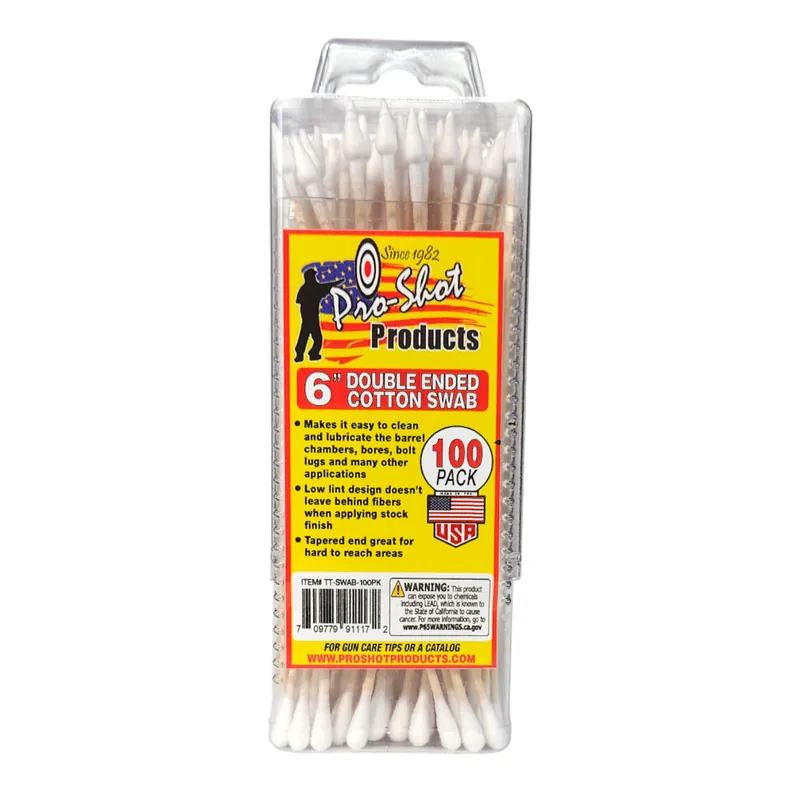 Pro-Shot Double End Cotton Swab 100 Pack