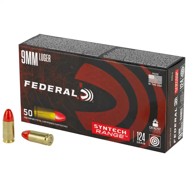 Federal American Eagle 9mm 124 Grain Total Synthetic Jacket 50 Rounds/500 Rounds