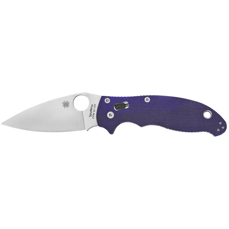 SPYDERCO MANIX 2 G-10 DARK BLUE 3.375" FOLDING KNIFE