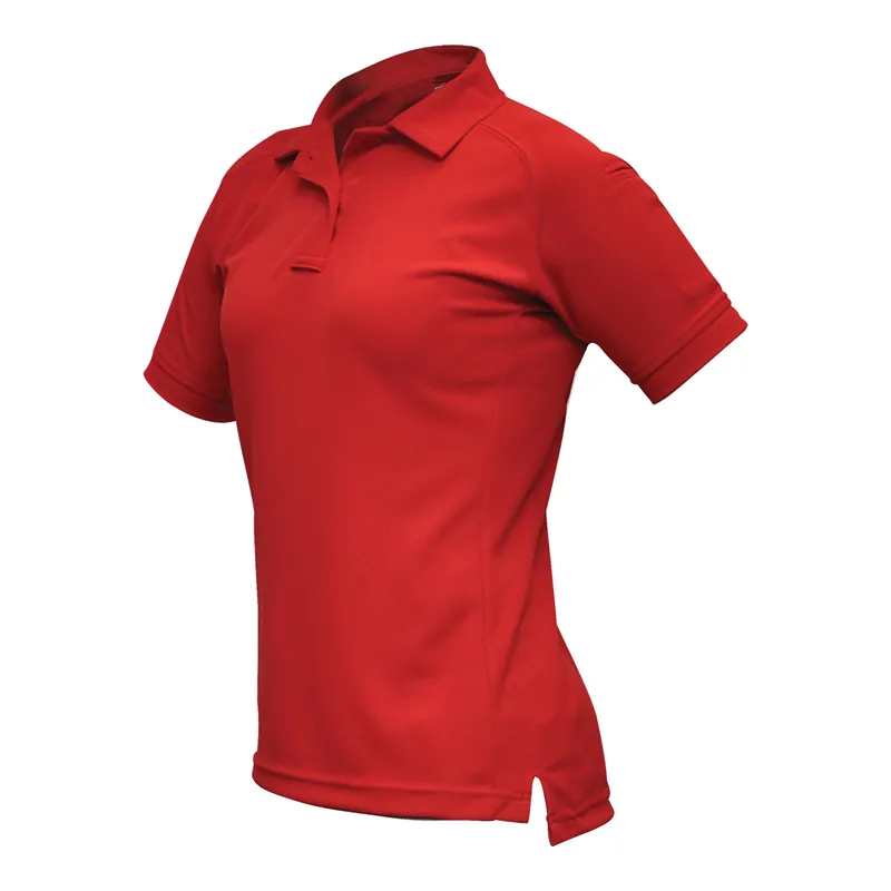 VERTX Coldblack Women's Short Sleeve Polo - Red, Medium