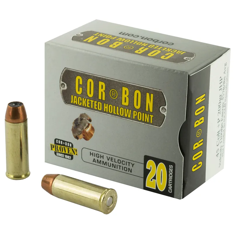 CORBON .45 Colt +P 200 Grain JHP Ammunition - 20 Rounds