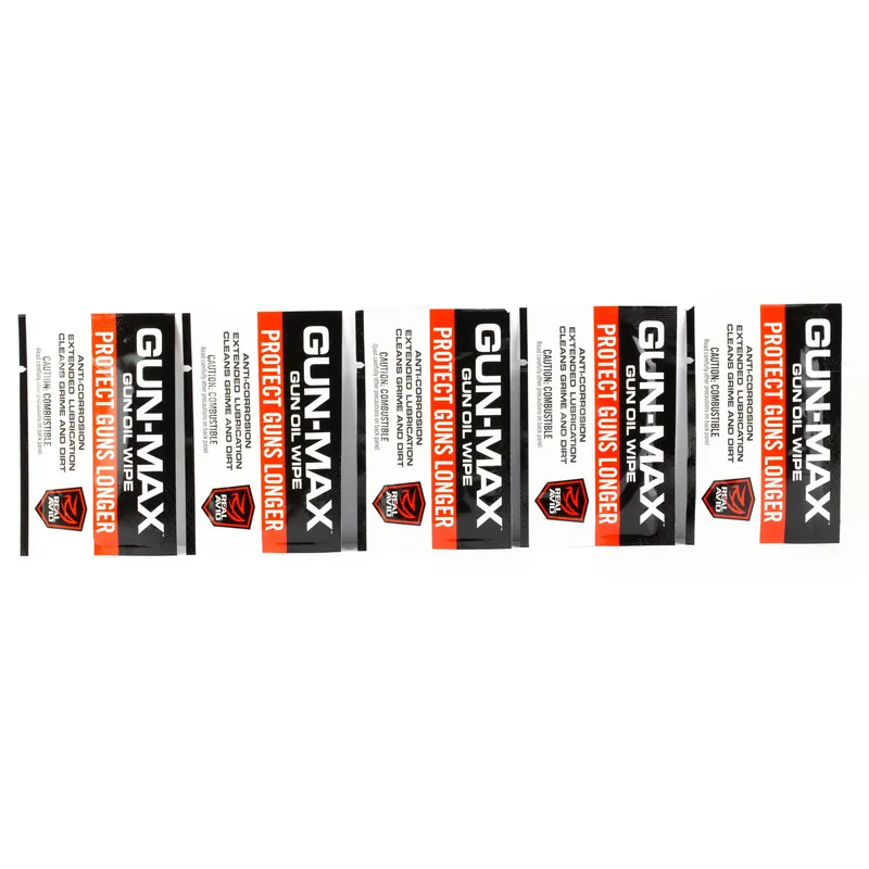 REAL AVID GUN-MAX OIL WIPES - 25 Pack
