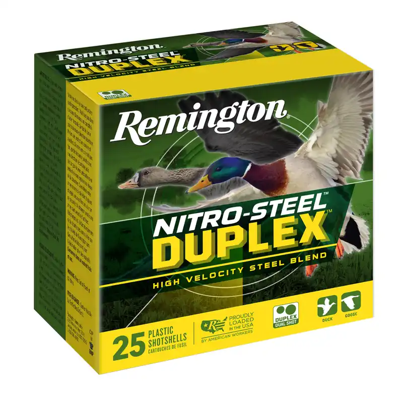 REMINGTON NITRO STEEL DUPLEX 12GA #2/#4 SHOTGUN SHELLS