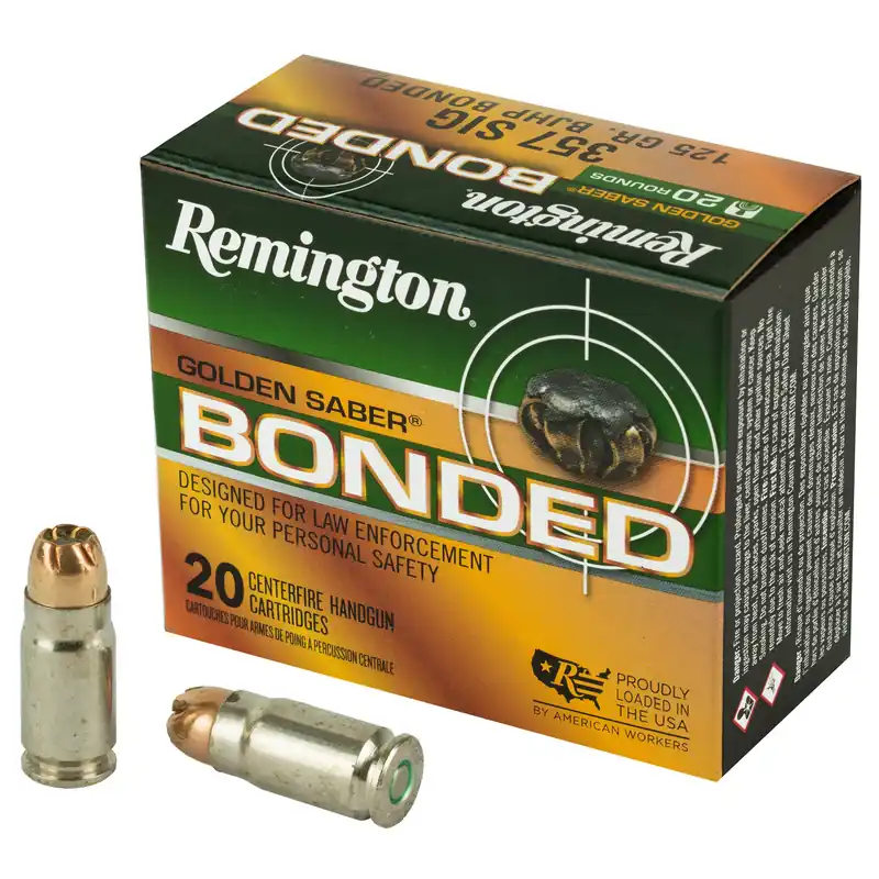 Remington Golden Saber .357 SIG 125 Grain, 20 Rounds/500 Rounds