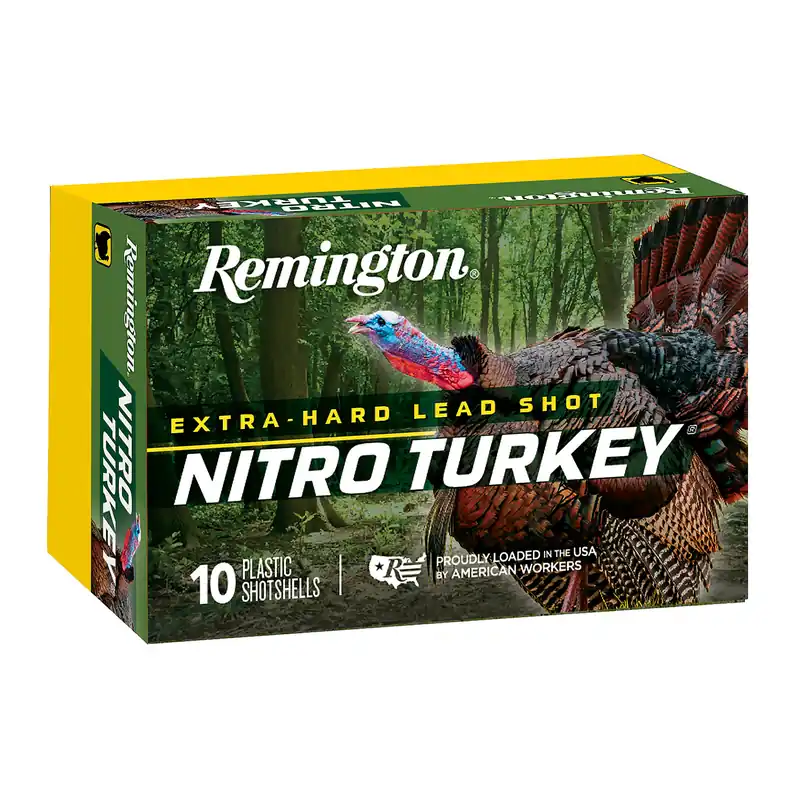Remington Nitro Turkey 12 Gauge 3-Inch #6 Shot, 10 Rounds/Box, 100 Rounds/Case