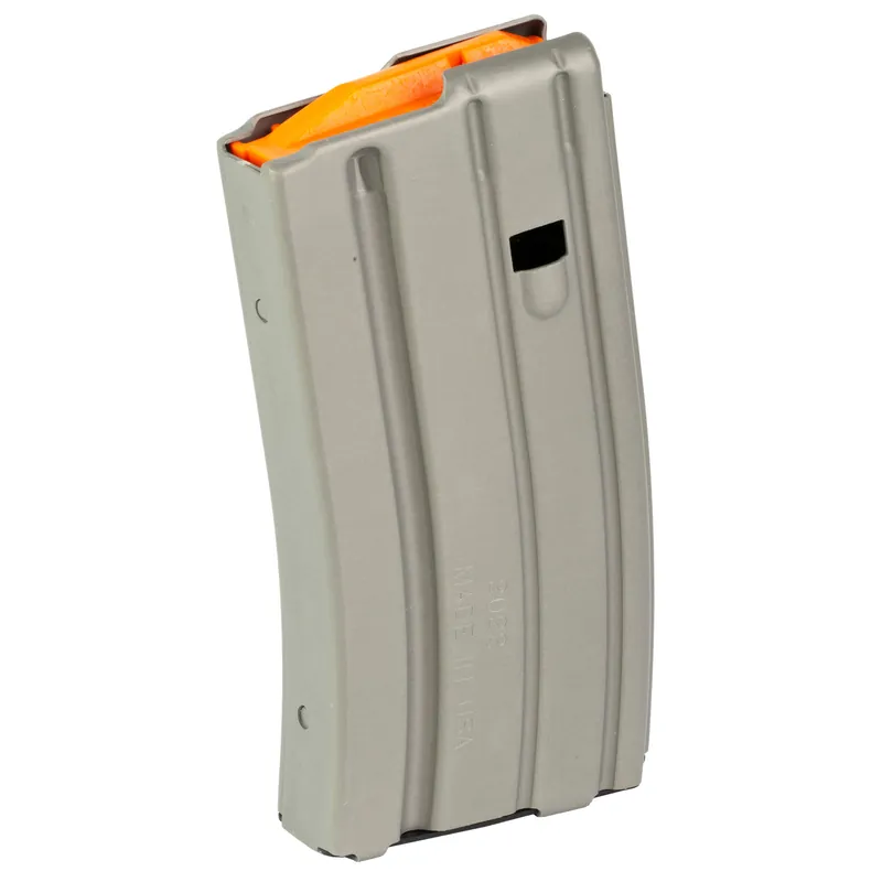 DURAMAG 20-Round 5.56 Aluminum Magazine Gray/Orange