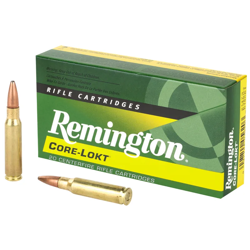 REM 308WIN 180GR PSP CL Ammunition - 20 Rounds per Box, 200 Rounds per Case