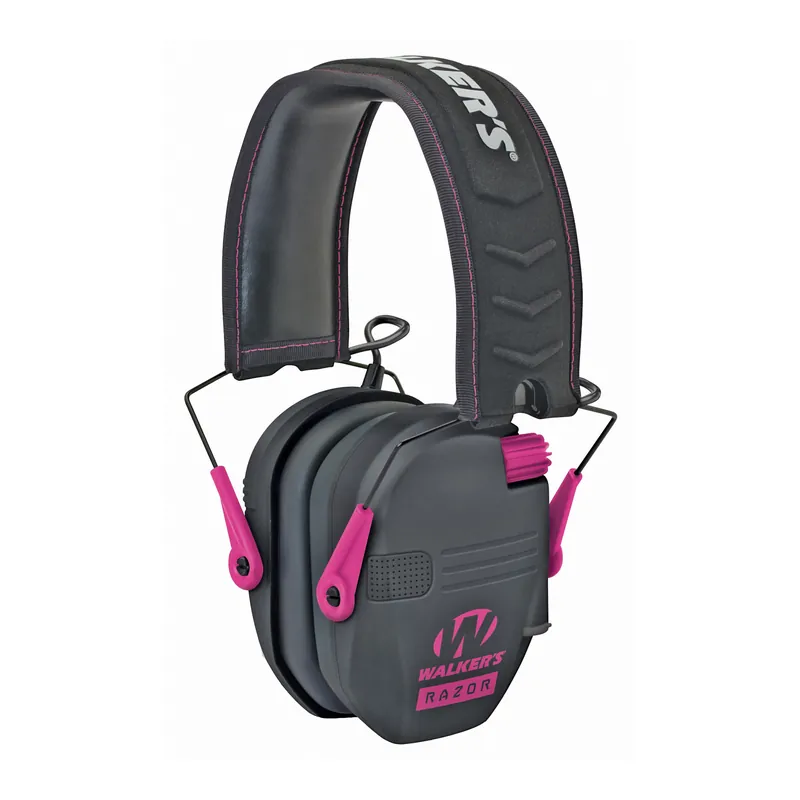 Walker's Razor Slim Electronic Muff Black/Pink