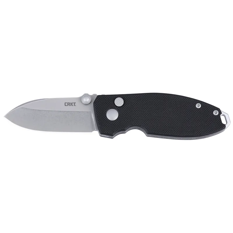 CRKT Squid Button Lock 2.27" Black/Silver Knife