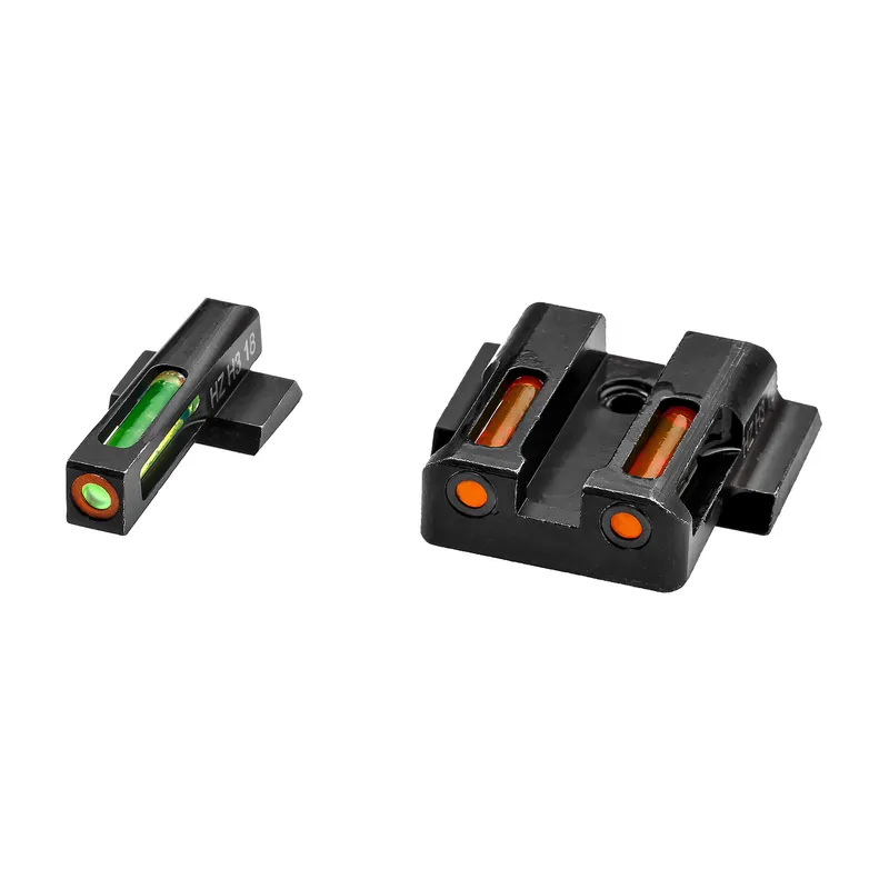 HIVIZ LiteWave H3 Night Sights for S&W M&P, Green/Orange with White Outline