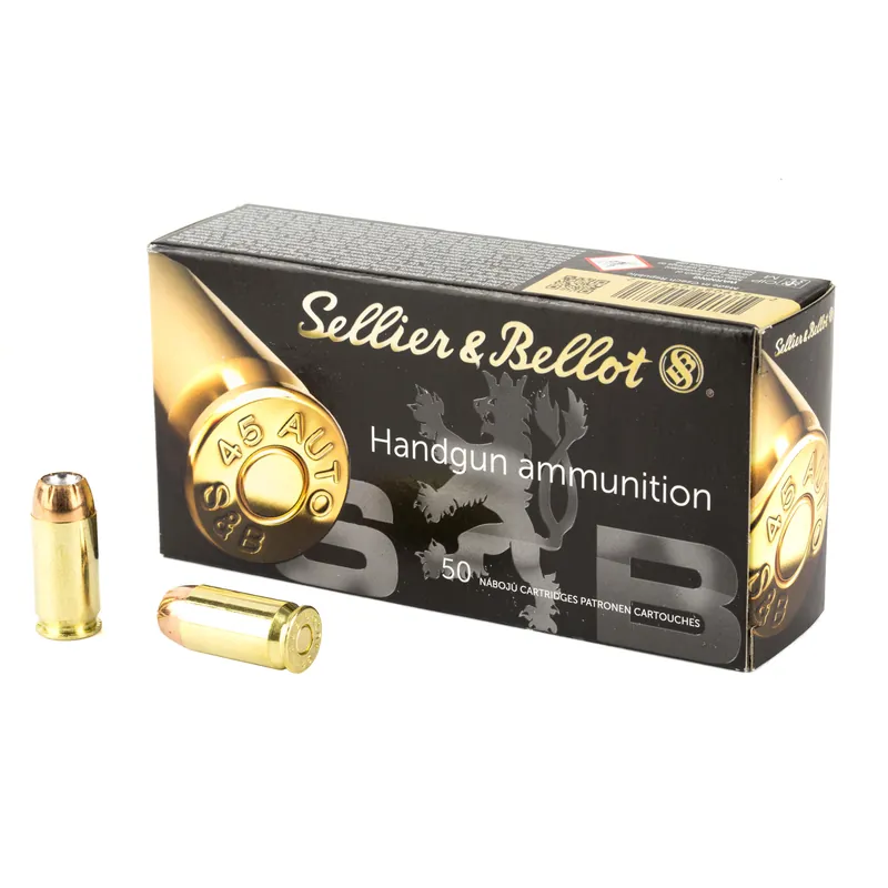 S&B 45ACP 230GR JHP Ammunition - 50 Rounds/1000 Rounds