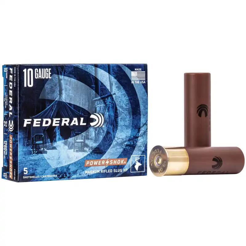 Federal Power-Shok 10 Gauge 3.5" Rifle Slug 5/50