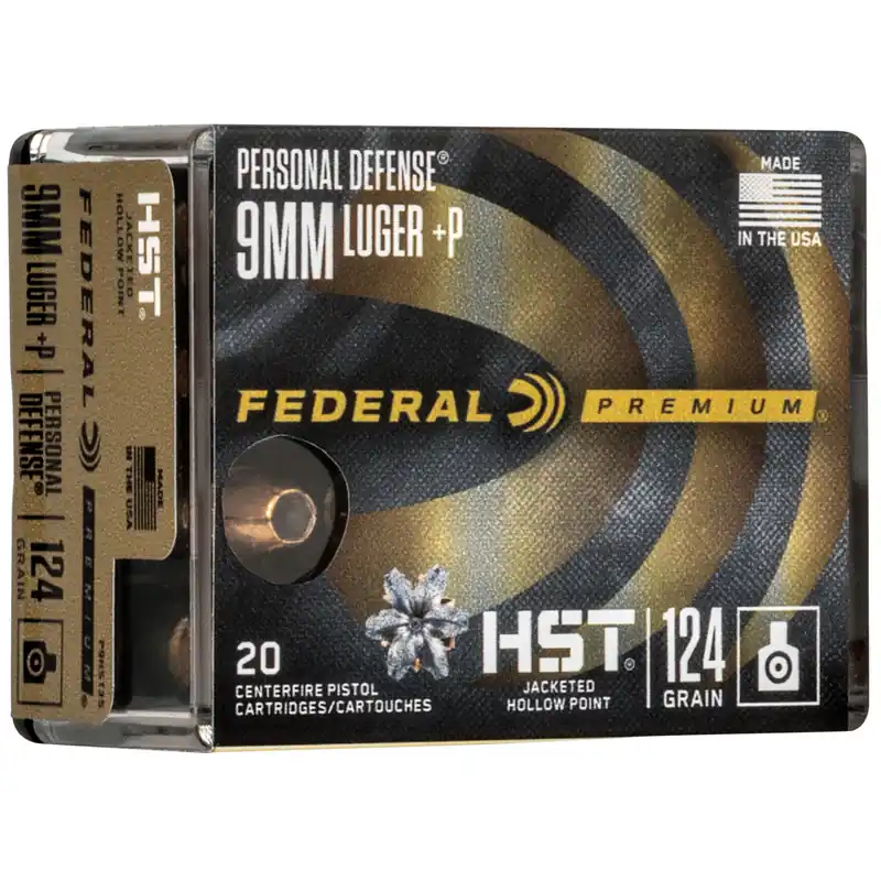 Federal Premium Personal Defense 9mm HST 124 Grain JHP 20 Rounds/200 Rounds