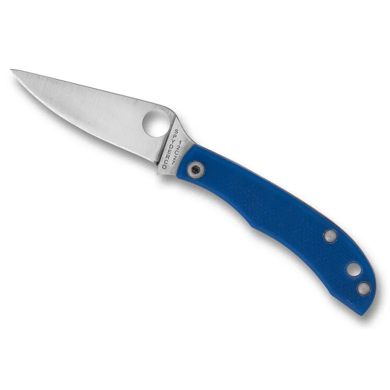 SPYDERCO HONEYBEE G-10 BLUE 1.68" FOLDING KNIFE